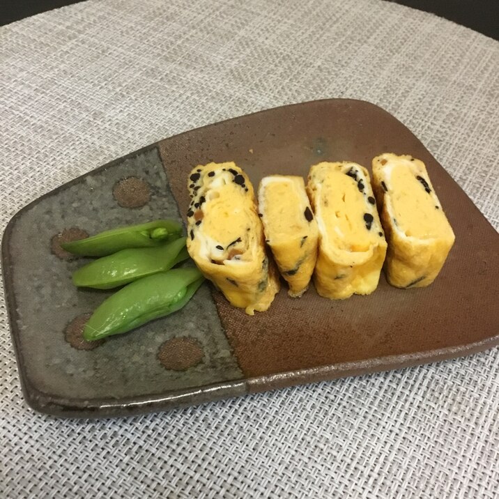 ひじき煮リメイク！卵焼き